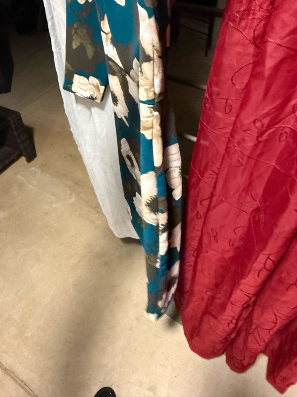 Banana Republic Teal Green Floral Midi Sheath Dress - Picture 6 of 6